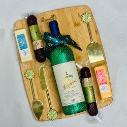 Tuscany Italian Red Wine And Charcuterie Board Gift Set