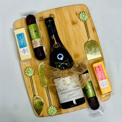 Housewarming French Wine & Charcuterie Board Gift Set