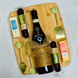 Housewarming Italian Wine And Charcuterie Board Gift Set