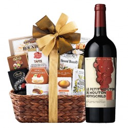 French Fine Red Wine Gift Basket