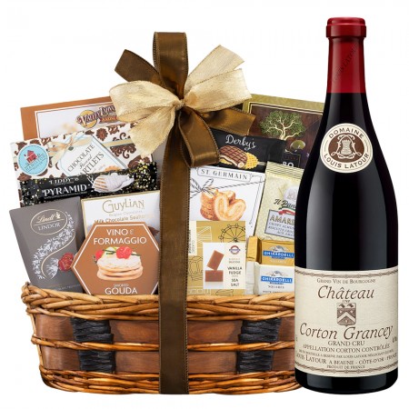 Louis Latour Chateau Corton Grancey Grand Cru French Wine Gift Basket Louis Latour Chateau Corton Grancey Grand Cru French Wine Gift Basket
