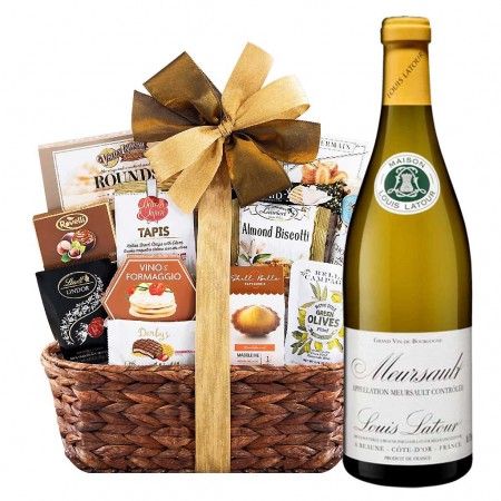 Louis Latour Meursault White Wine And Bon Appetite Gift Basket