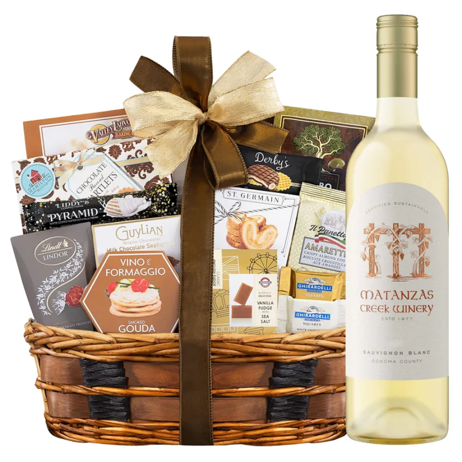 Matanzas Creek Sauvignon Blanc White Wine Gift Basket
