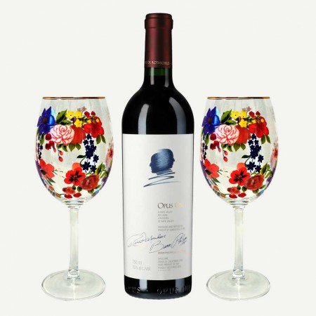 Opus One And Wine Glasses Set