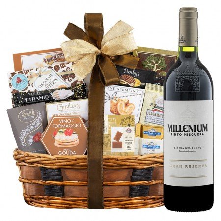 Tinto Pesquera Millenium Red Wine And Bon Appetit Gourmet Gift Basket