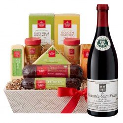Louis Latour Romanee Saint Vivant Wine & Cheese Gift Basket