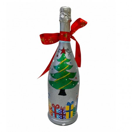 Hand Painted La Marca Prosecco Christmas Edition Gift 