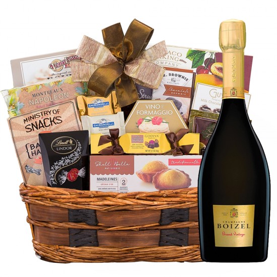 Boizel Grand Vintage Brut with Bon appetit gourmet gift basket Boizel Grand Vintage Brut with Bon appetit gourmet gift basket