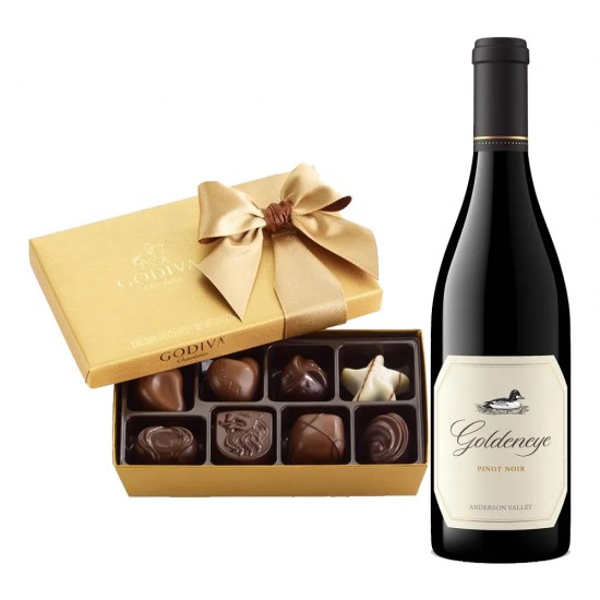 Goldeneye Anderson Valley Pinot Noir With Godiva 8 Pc Goldeneye Anderson Valley Pinot Noir With Godiva 8 Pc