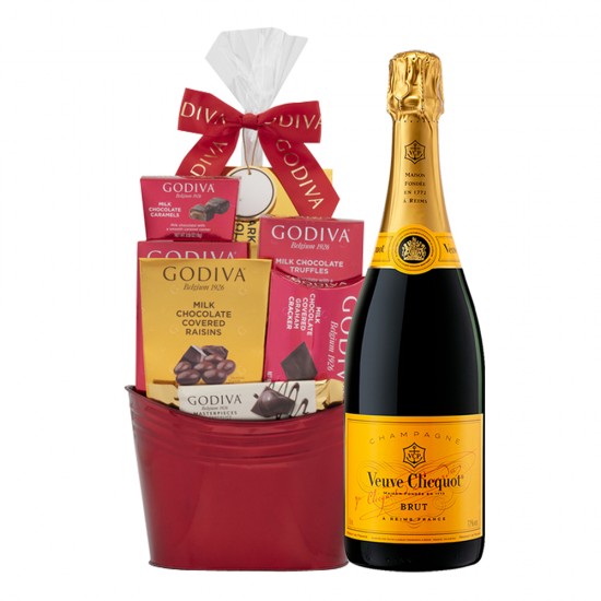 Veuve Clicquot And Godiva Gift Basket