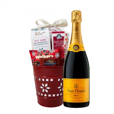 Veuve Clicquot With Metal Snowflake Basket Veuve Clicquot With Metal Snowflake Basket
