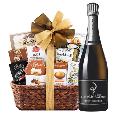 Billecart-Salmon Reserve Champagne And Bon Appetit Gift Basket