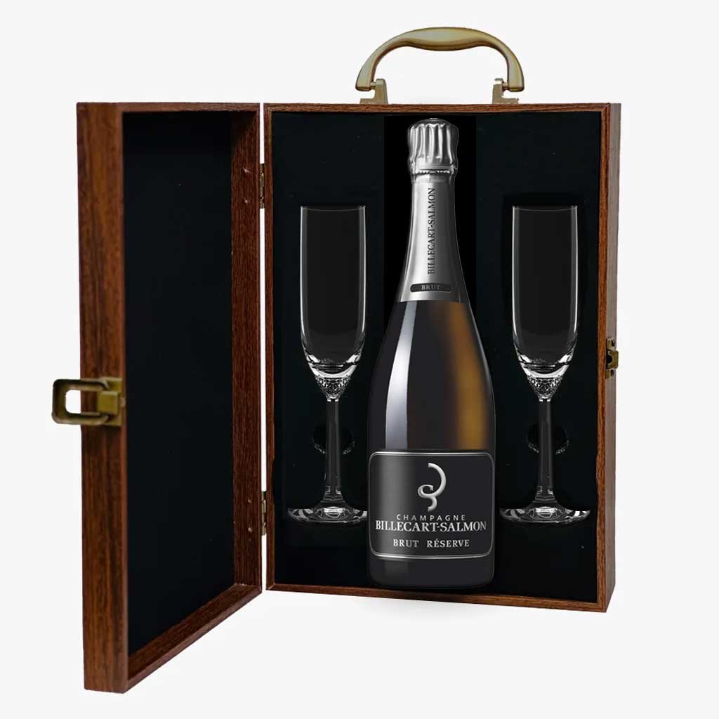 ※限定※Billecart-Salmon Brut Réserve セット Billecart-Salmon Reserve and Flutes Gift Set