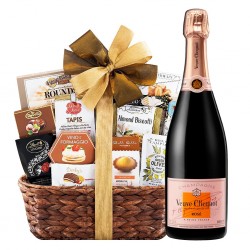 Veuve Clicquot Rose with Bon Appetit Gift Basket