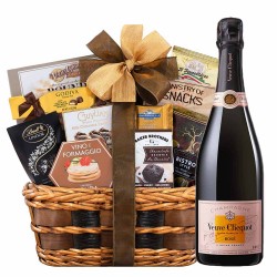 Veuve Clicquot Rose with Bon Appetit Gift Basket