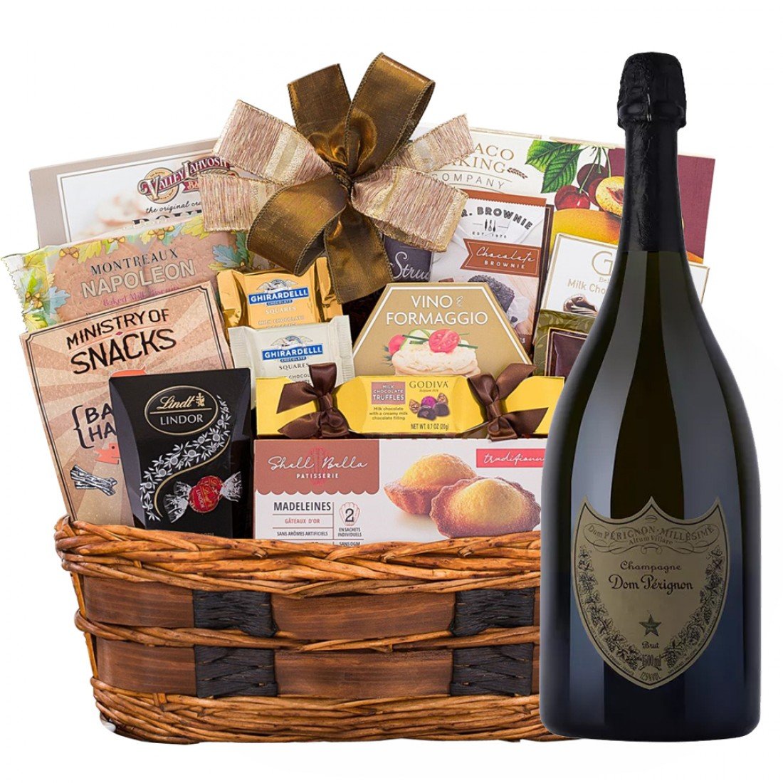 Send Dom Perignon Bon Appetit Champagne Gift Basket