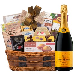 Bon Appetit Gourmet Gift Basket & Veuve Clicquot Champagne