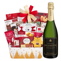Delamotte Champagne And Godiva Gift Basket