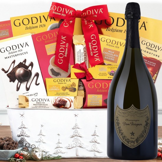 Dom Perignon Vintage Champagne 1.5L Gift Basket Dom Perignon Vintage Champagne 1.5L Gift Basket