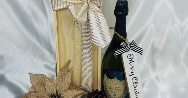 Dom Perignon Champagne Wooden Gift Box - Shop Now