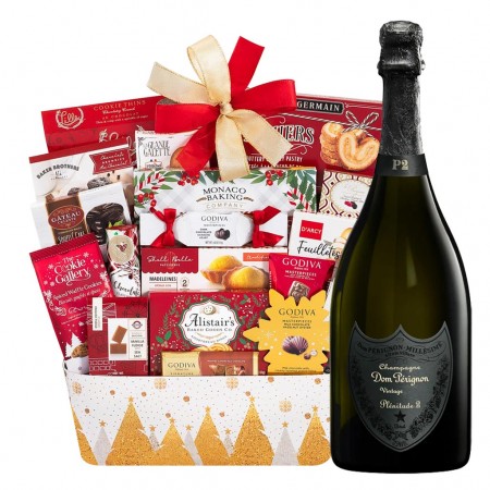 Dom Perignon Plenitude 2 (P2) And Godiva Gift Basket