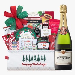 Holiday Season's Special Taittinger Champagne  Gift Basket