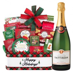 Holiday Season's Special Taittinger Champagne  Gift Basket Holiday Season's Special Taittinger Champagne  Gift Basket