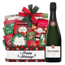 Holiday Season's Special Taittinger Champagne  Gift Basket