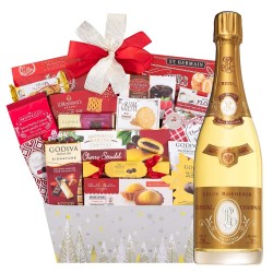 Louis Roederer Cristal With Godiva Chocolate Gift Basket