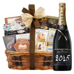 Moet & Chandon Vintage 2015 With Bon Appetit Gourmet Gift Basket