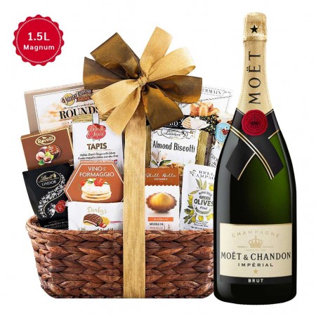 Moet & Chandon Impérial Brut Magnum And Bon Appetit Champagne Gift Basket