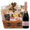 Bon Appetit Gourmet Gift Basket With Moet & Chandon Rose Champagne