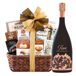 Rare Rosé Millésime Champagne Gift Basket