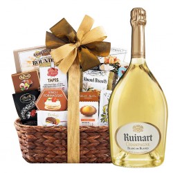 Ruinart Blanc De Blancs And Bon Appetit Gourmet Gift Basket	