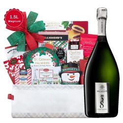 Season's Greetings Gift Basket with Henriot Cuve 38 Magnum 1.5L
