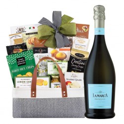 The Gourmet Delight La Marca Prosecco Gift Basket  The Gourmet Delight La Marca Prosecco Gift Basket