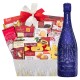 Taittinger Nocturne Sec Champagne Holiday Wishes Basket