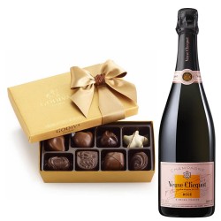 Veuve Clicquot Rose And Godiva 8 Pc Chocolate Gift Set