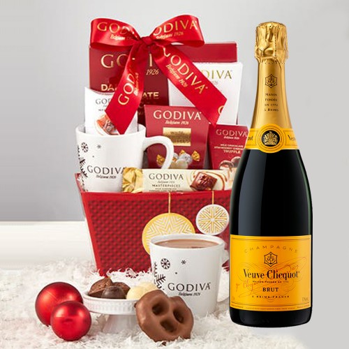 Veuve Clicquot Champagne, Gift Set, Baskets, Gift Box