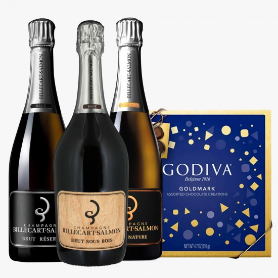 Billecart Salmon Brut Champagne Trio Gift Set Billecart Salmon Brut Champagne Trio Gift Set