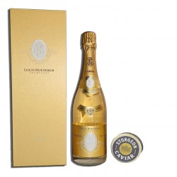 Cristal Champagne with Black Caviar Gift Set 