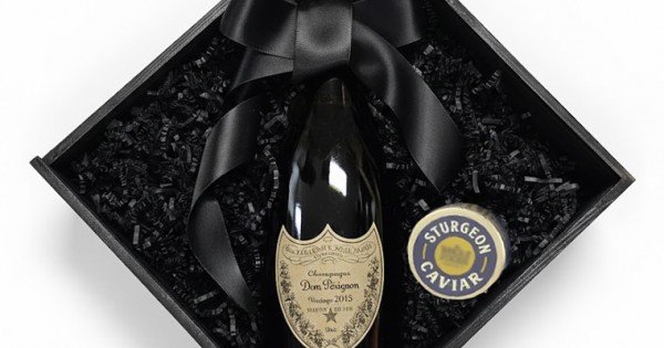 Buy Dom Perignon Champagne with Black Caviar Set