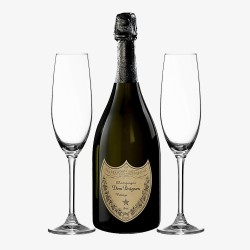 Dom Perignon Champagne With Flutes Gift Set	