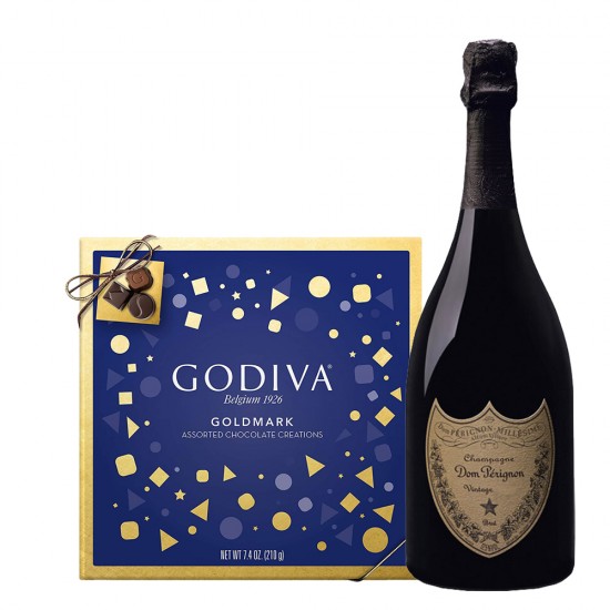 Dom Perignon Vintage Champagne & Godiva Chocolates