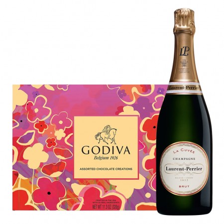 Laurent Perrier La Cuvee Brut And Godiva Chocolate Gift Set Laurent Perrier La Cuvee Brut And Godiva Chocolate Gift Set