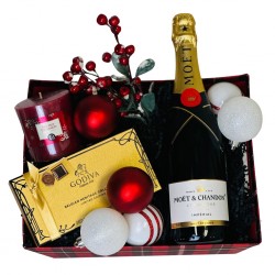 Moet Christmas Gift Basket