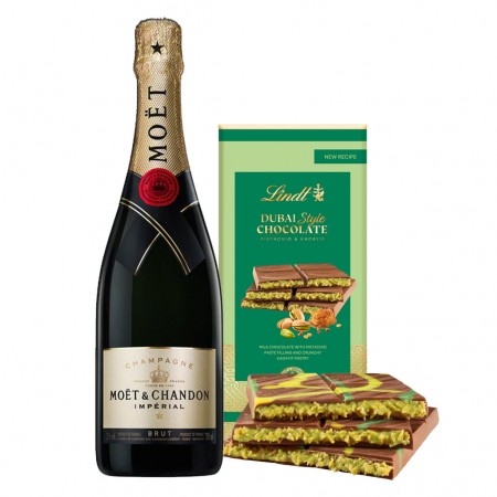 Moet & Chandon Champagne And Dubai Chocolate Gift Set Moet & Chandon Champagne And Dubai Chocolate Gift Set