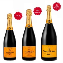 3-Bottle Veuve Clicquot Champagne Wedding Set