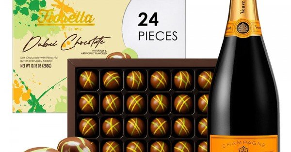 Veuve Clicquot Champagne And Dubai Chocolate Set