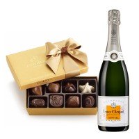 Send Veuve Clicquot Demi Sec And Godiva 8pc Gift Box
